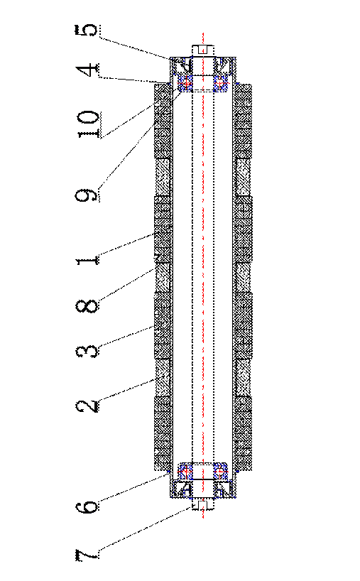 雨潤華專利申請一種耐磨損<a href=http://zwbjp.com.cn target=_blank class=infotextkey>托輥</a>實用新型swtimage003.gif