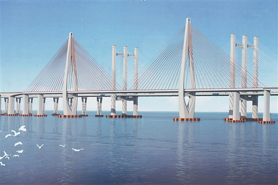 泉州灣特大橋效果圖
