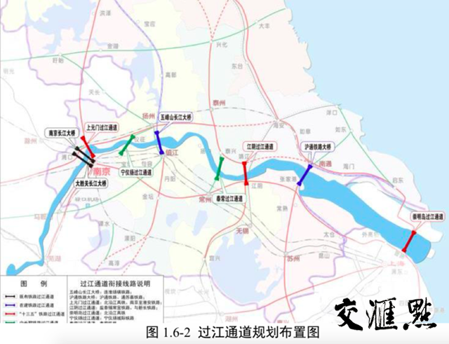 揚(yáng)子江城市群9座鐵路過江通道