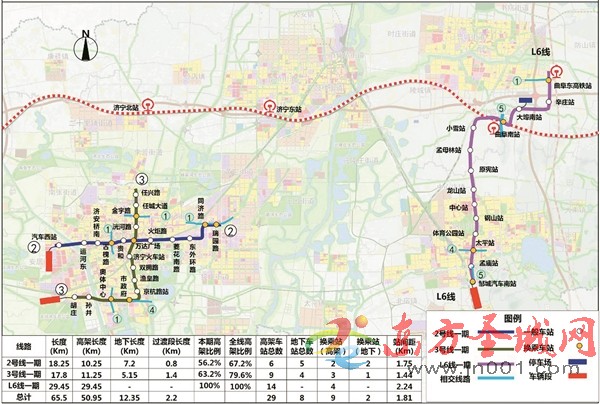 濟(jì)寧市城市軌道交通第一輪建設(shè)規(guī)劃首次公示